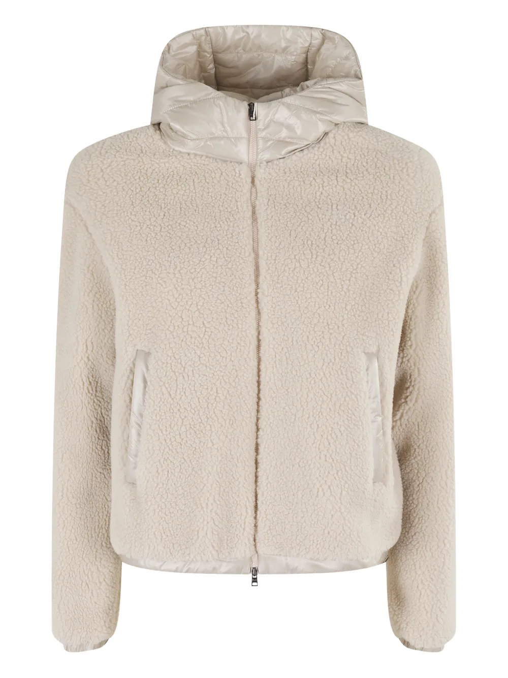 Herno quilted hooded jacket Beige