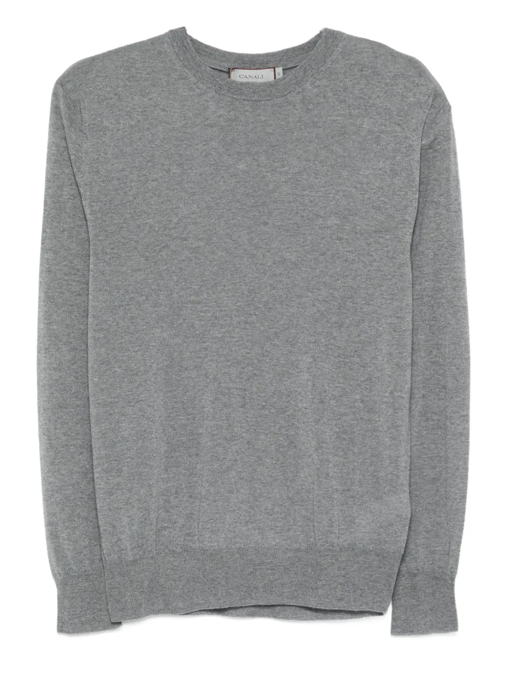 Canali Wollen T-shirt Grijs