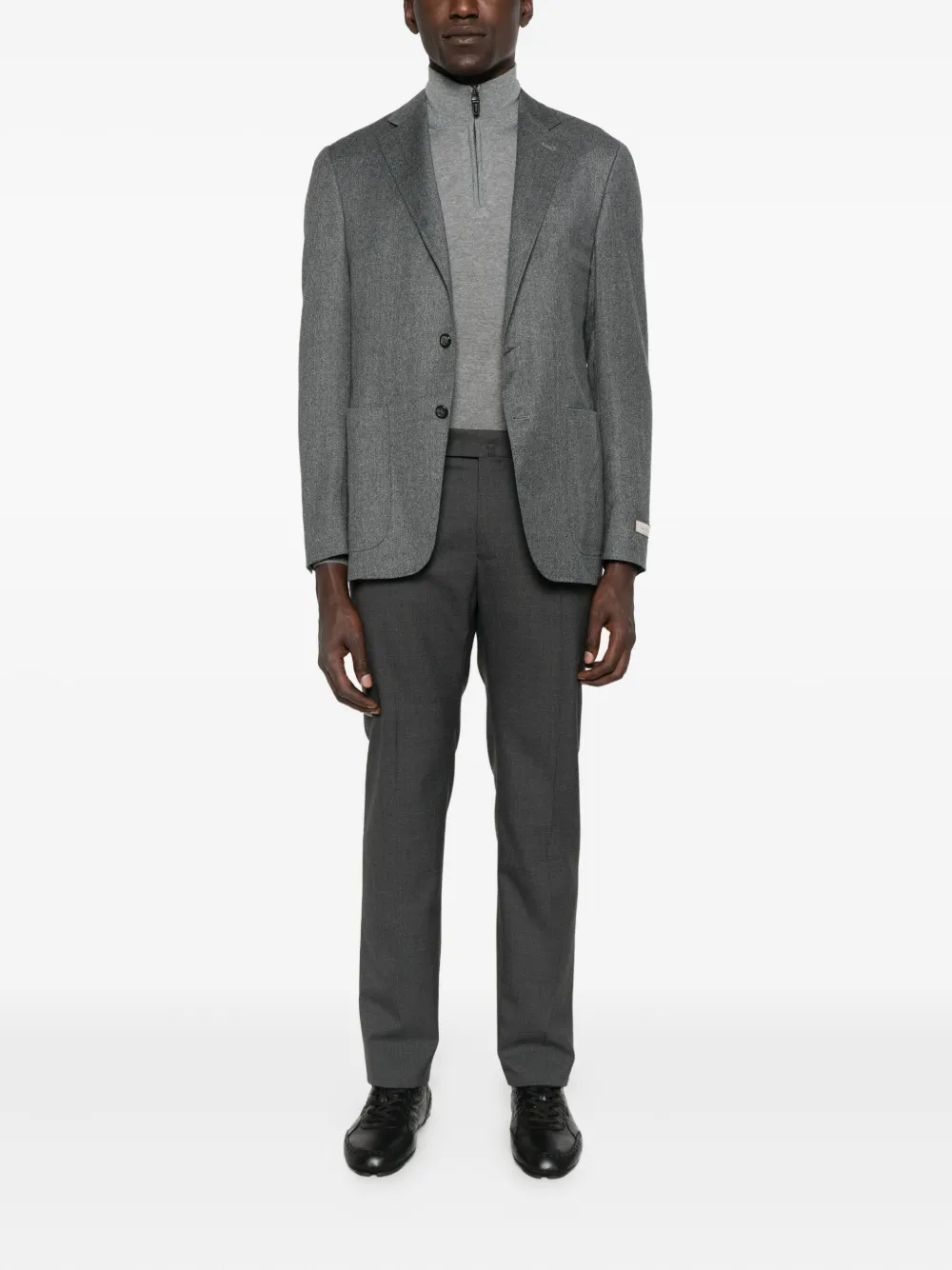 Canali Blazer met twee knopen Grijs