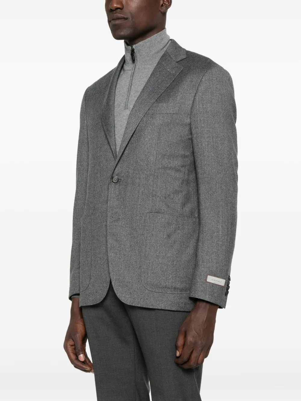 Canali Blazer met twee knopen Grijs