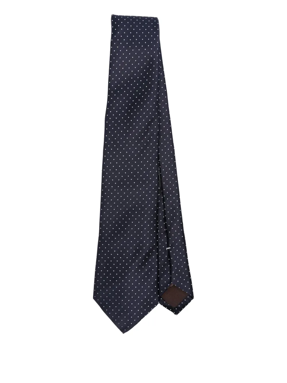 Canali Stropdas met stippen Blauw