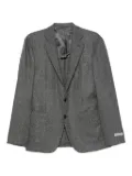 Canali textured two-button jacket - Grey