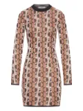 FENDI Optical geometric day dress - Pink
