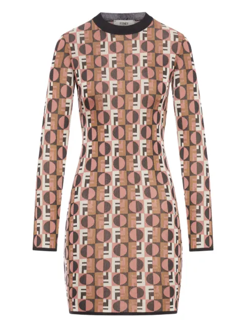 FENDI Optical geometric day dress