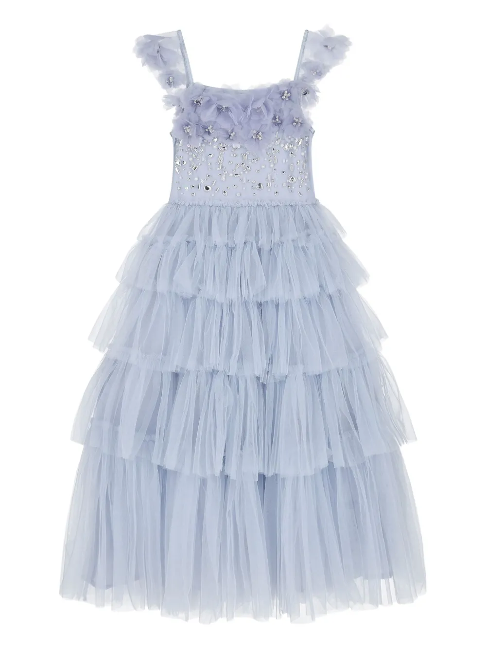 Tutu Du Monde Gelaagde verfraaide jurk met tutu Blauw