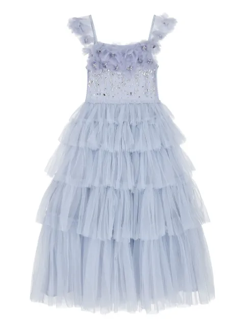 Tutu Du Monde embellished tiered-tulle dress