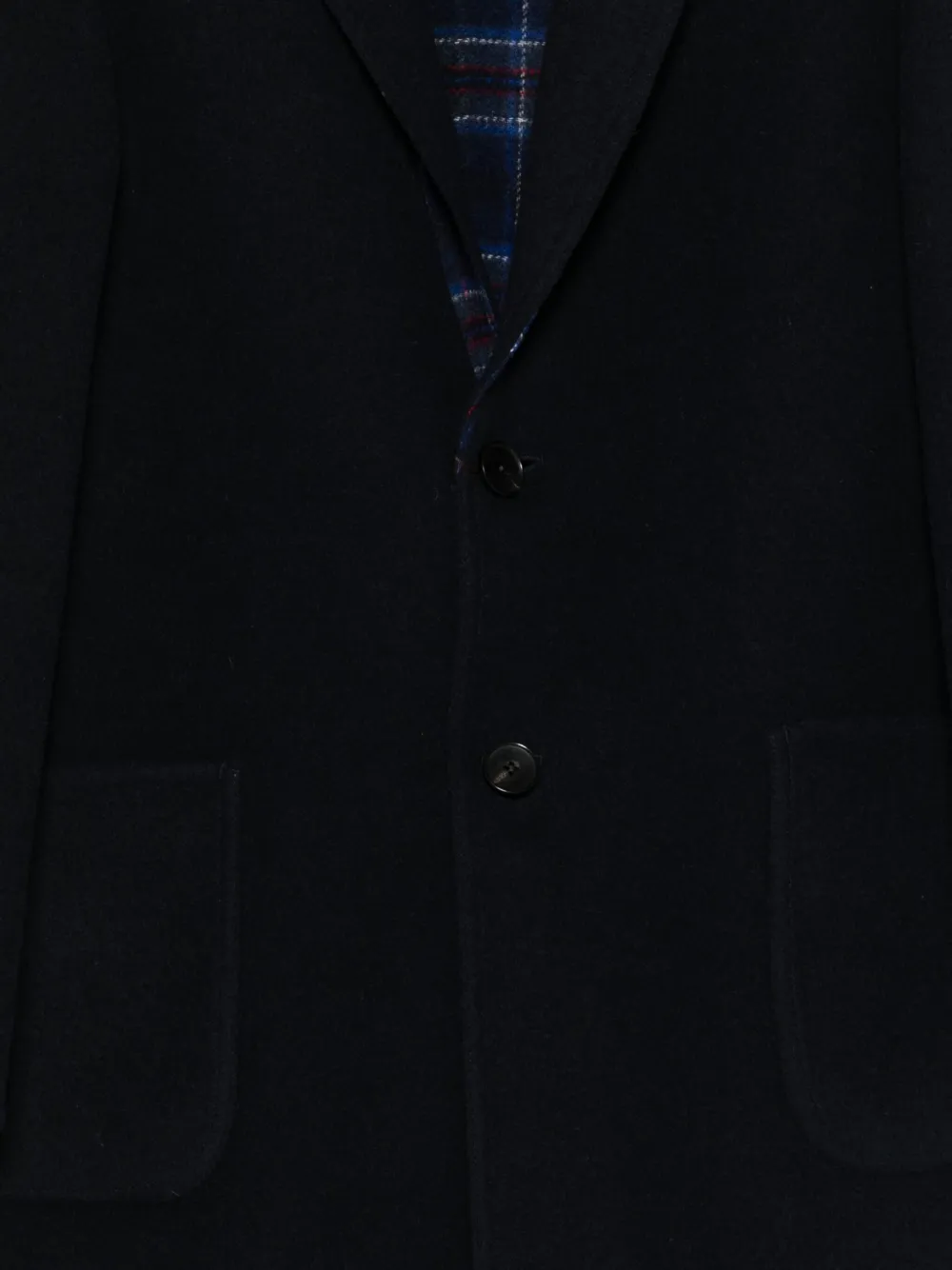 ETRO Wollen jas Blauw