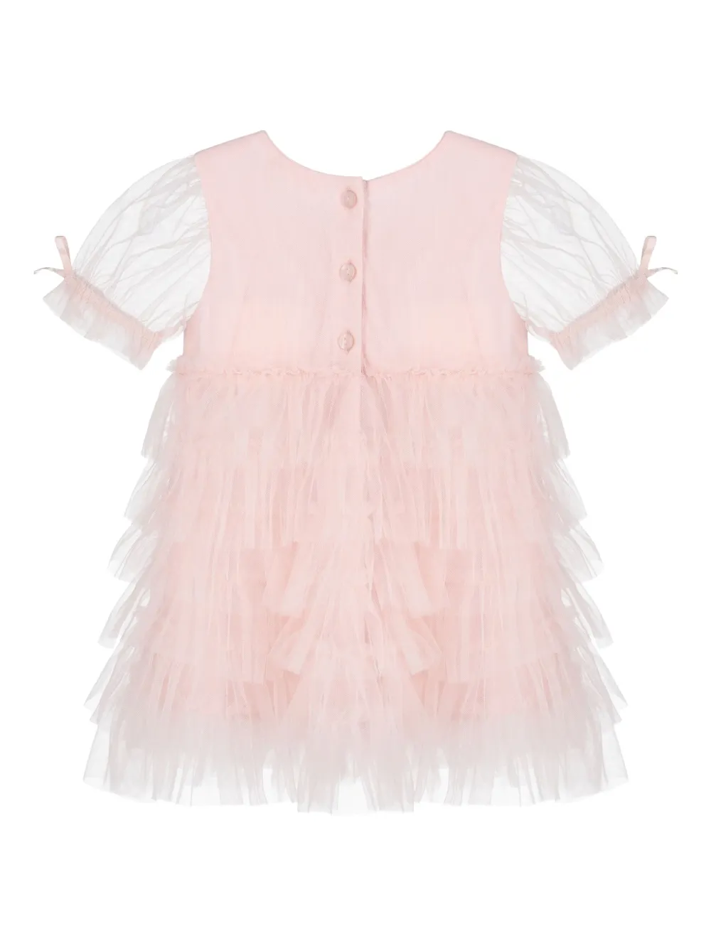 Tutu Du Monde embellished tiered tulle dress set - Roze