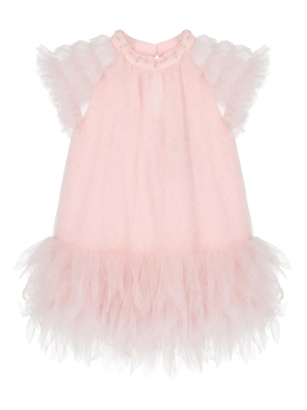 Tutu Du Monde Tulen jurkenset met franje en glitters Roze