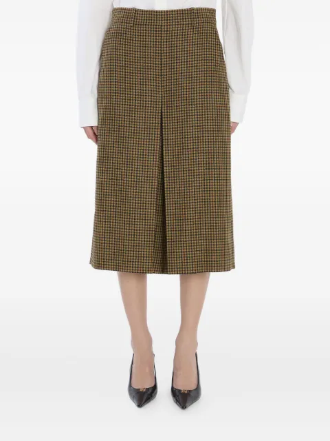 Saint Laurent plaid-pattern cropped trousers