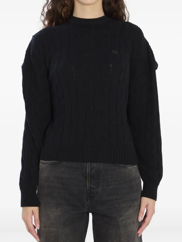 Balenciaga ケーブルニット セーター | ブラック | FARFETCH JP Balenciaga ケーブルニット セーター | ブラック | FARFETCH JP