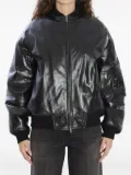 Salvatore Santoro zip-front bomber jacket - Black