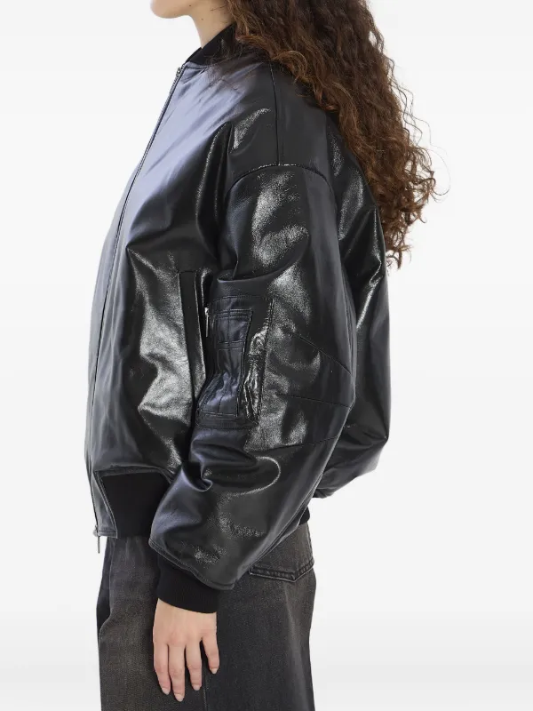 Salvatore Santoro zip-front Bomber Jacket | Black | FARFETCH