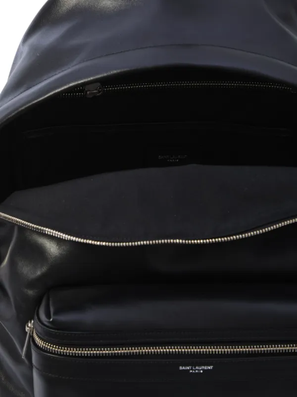 Saint Laurent レザー バックパック | ブラック | FARFETCH JP