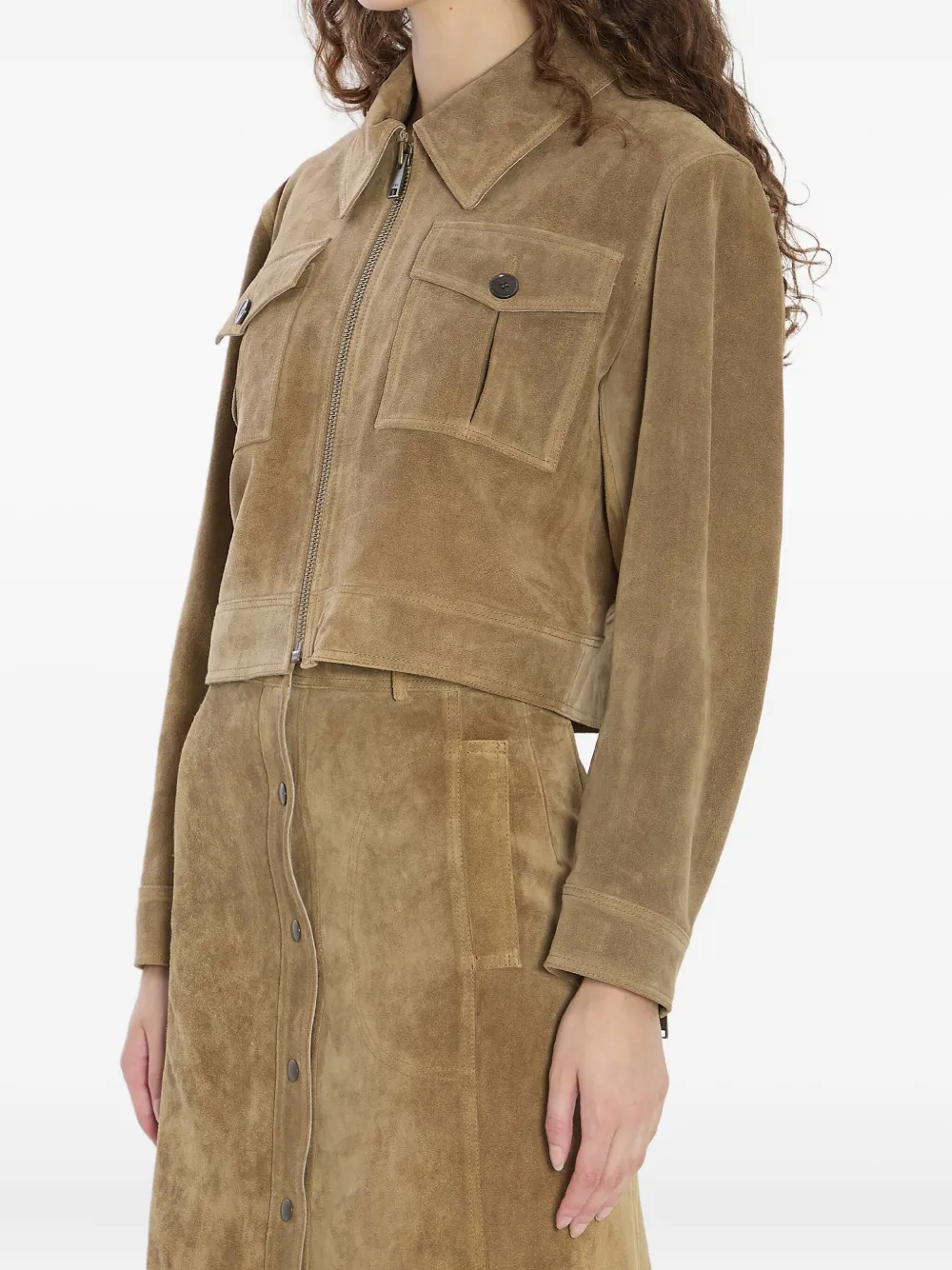 Arma Pointed-collar Zip-front Jacket