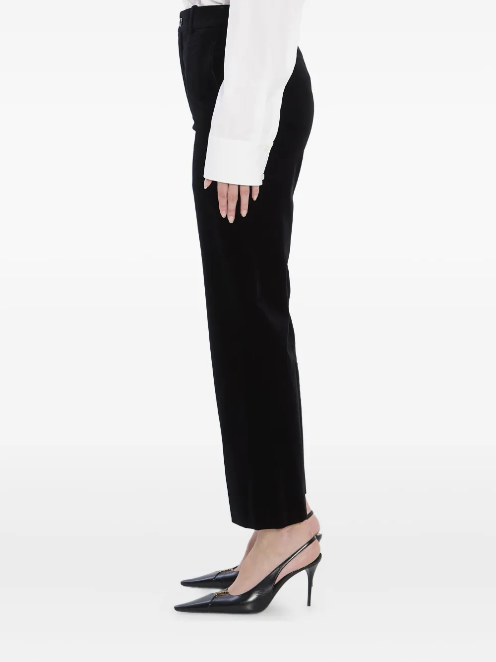 Saint Laurent velvet trousers Zwart