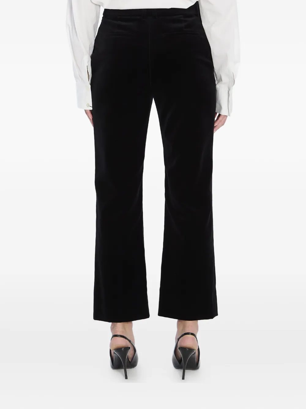 Saint Laurent velvet trousers Zwart