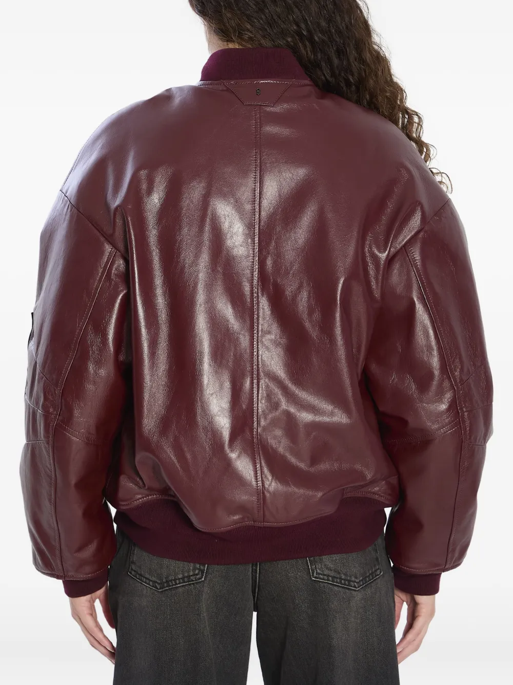 Salvatore Santoro padded leather jacket BORDEAUX|BORDEAUX