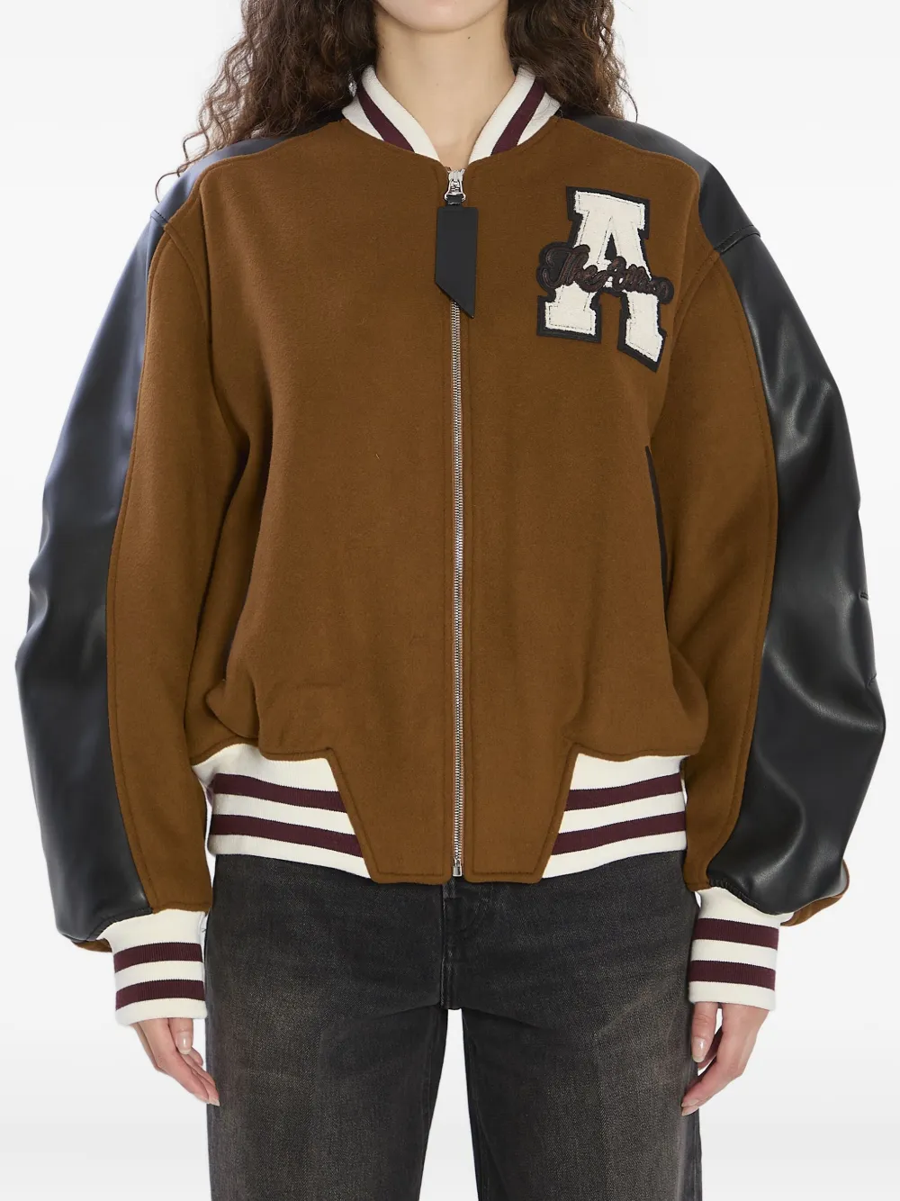 The Attico embroidered-logo bomber jacket Bruin