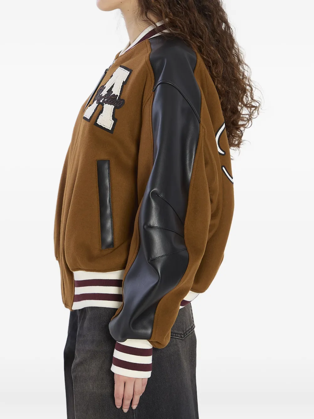 The Attico embroidered-logo bomber jacket Bruin
