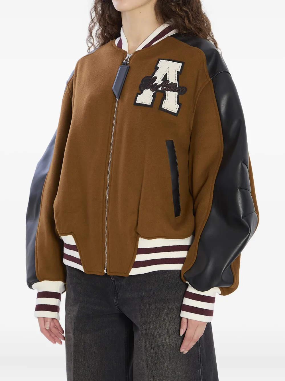 The Attico embroidered-logo bomber jacket Bruin