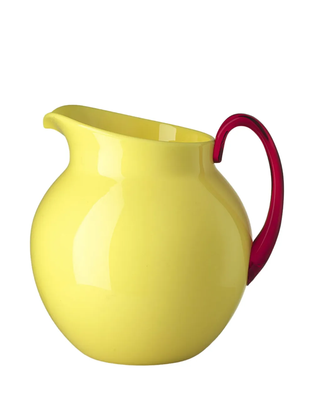 Mario Luca Giusti curved handle jug (19cm) - イエロー Mario Luca Giusti curved handle jug (19cm) - イエロー