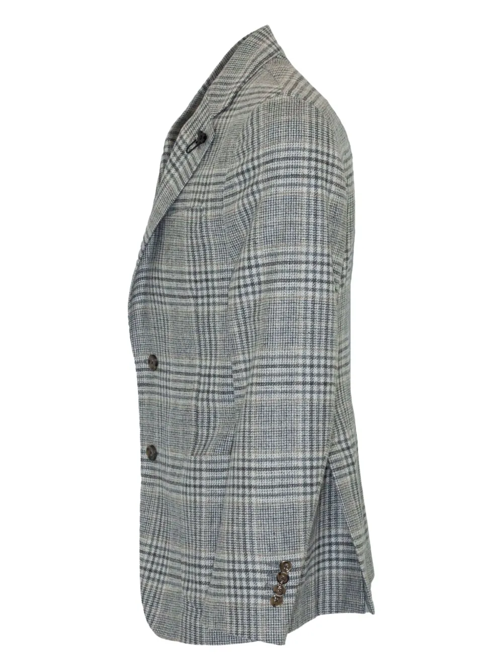 Lardini Geruite blazer Grijs