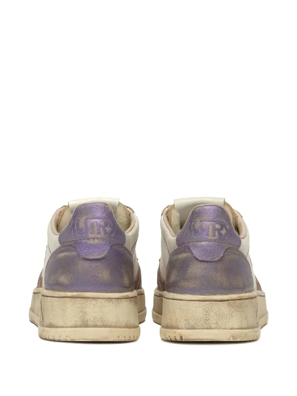 Autry Medalist perforated-toe sneakers Purple