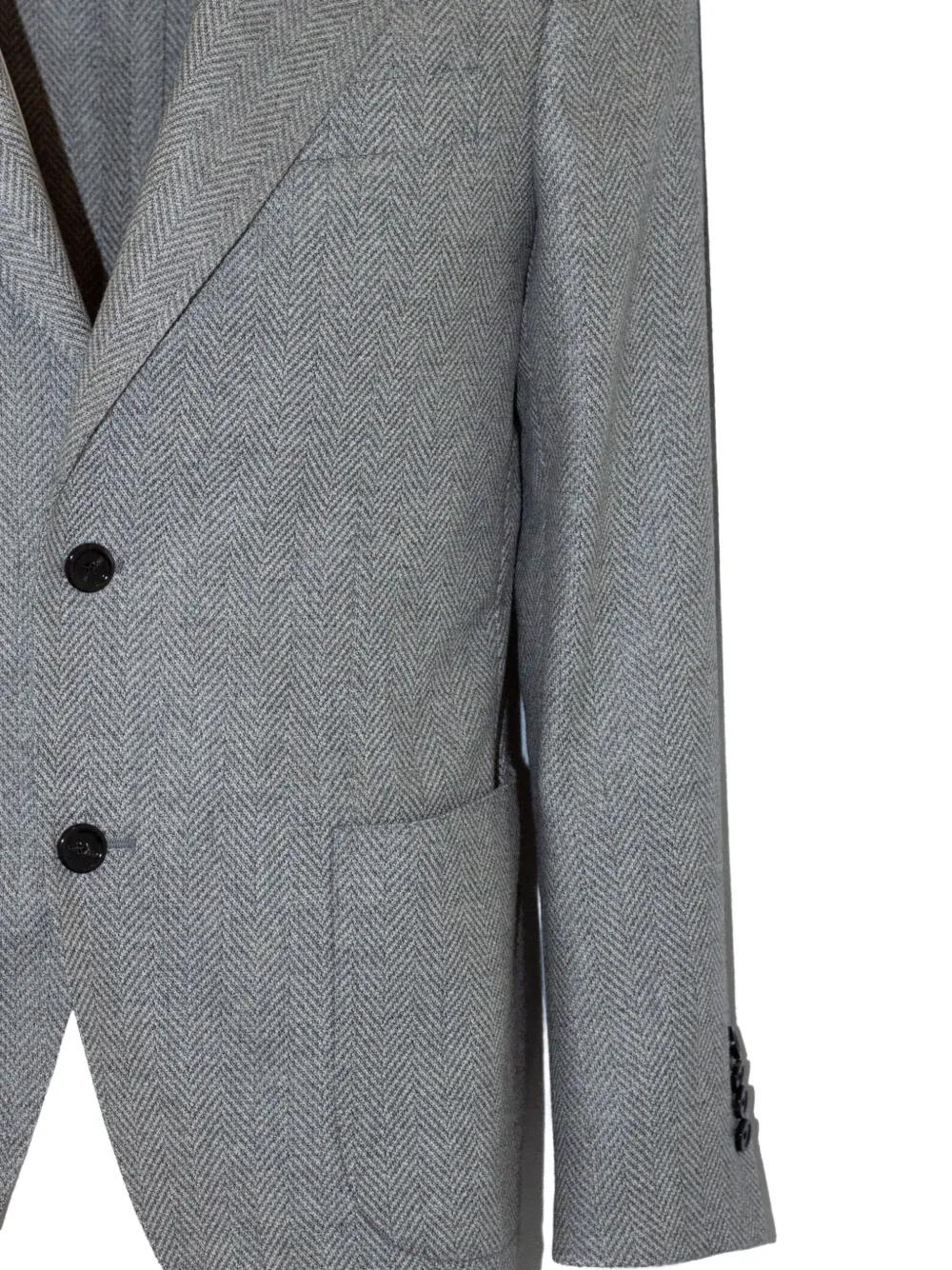Lardini herringbone brooch-detail blazer Grijs