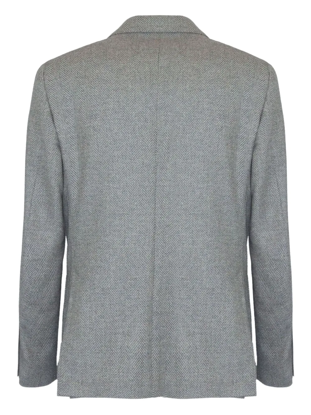 Lardini herringbone brooch-detail blazer Grijs