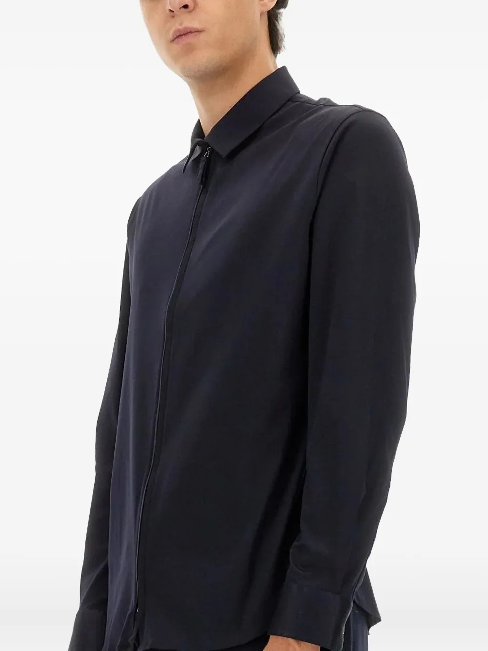 Giorgio Armani Katoenen overhemd Blauw