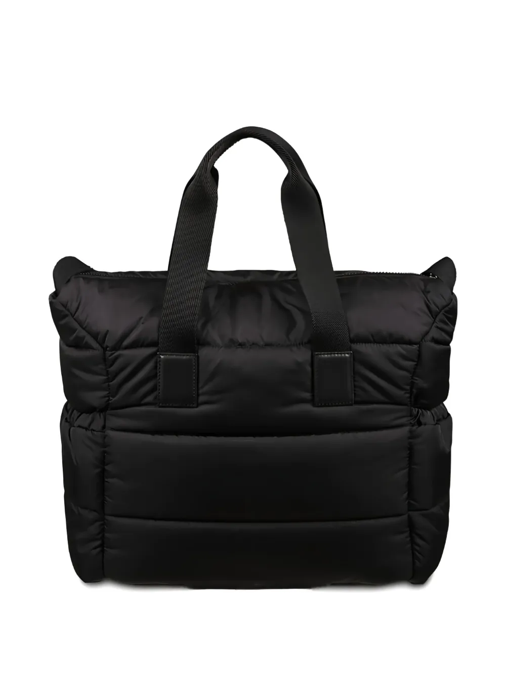 Moncler Enfant quilted handle changing bag - Zwart
