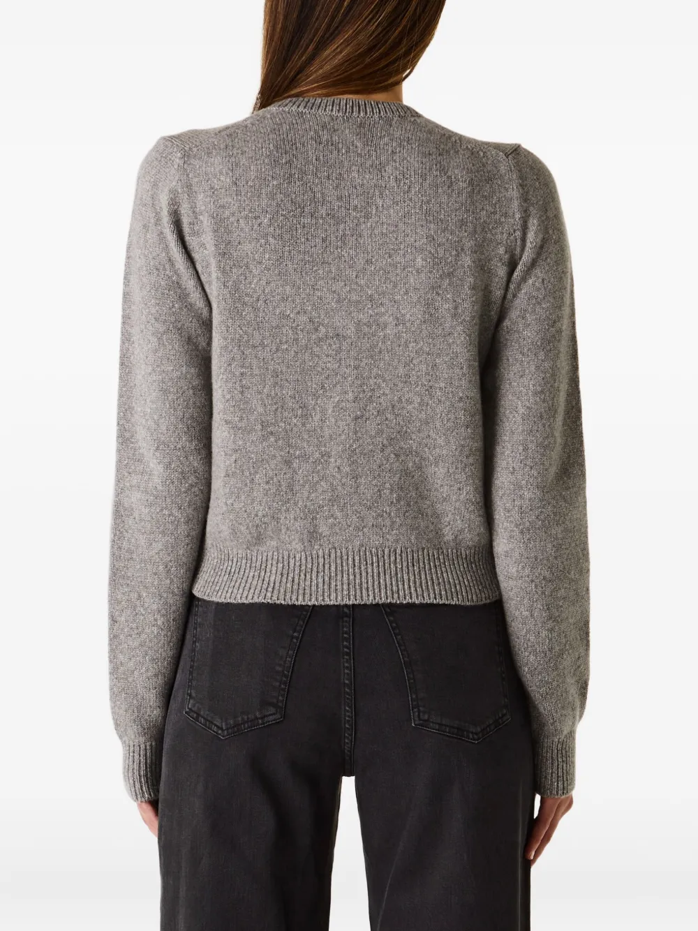Khaite Button-front Cardigan In Gray