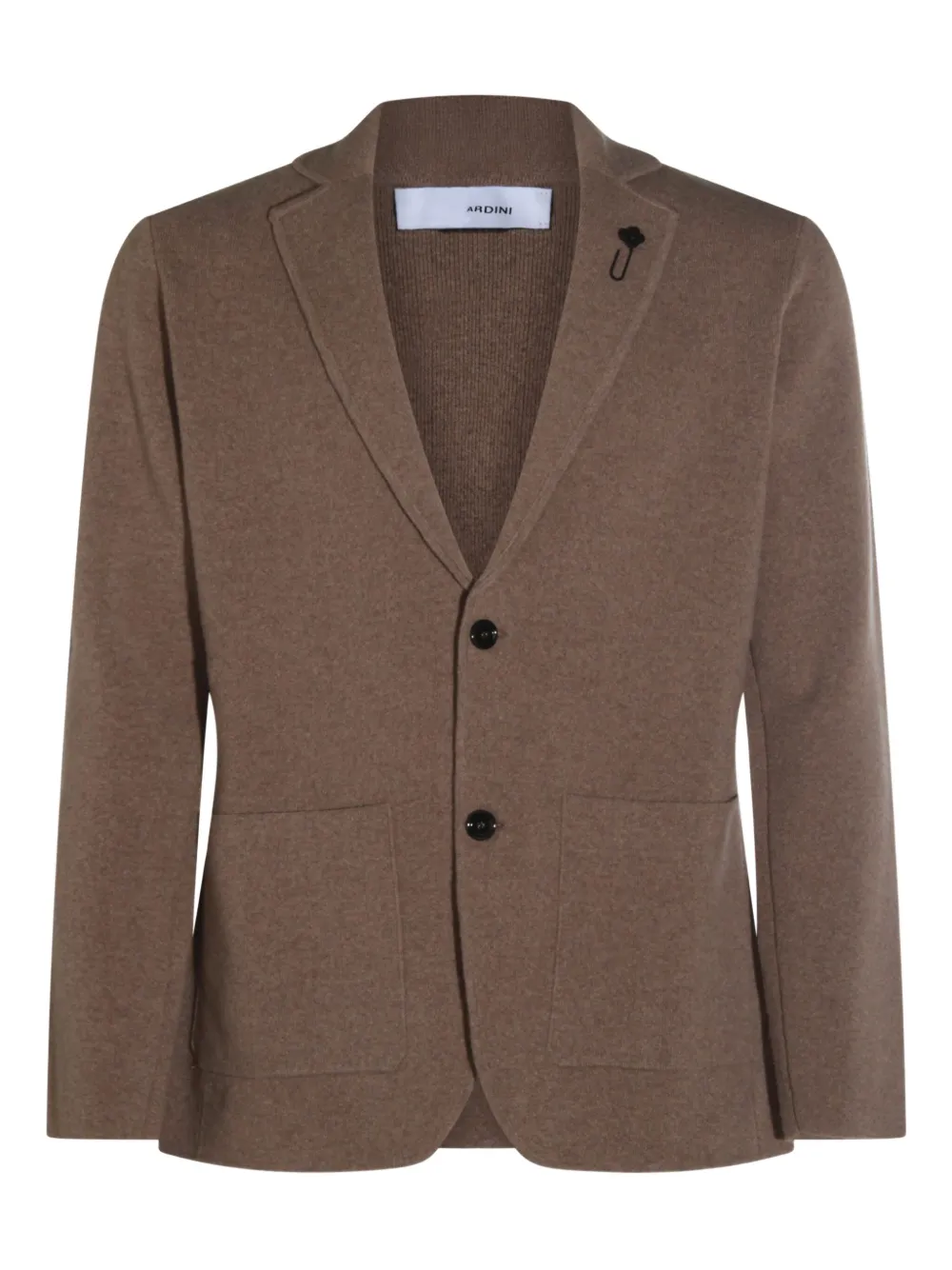 Lardini two-button patch-pockets cardigan Bruin