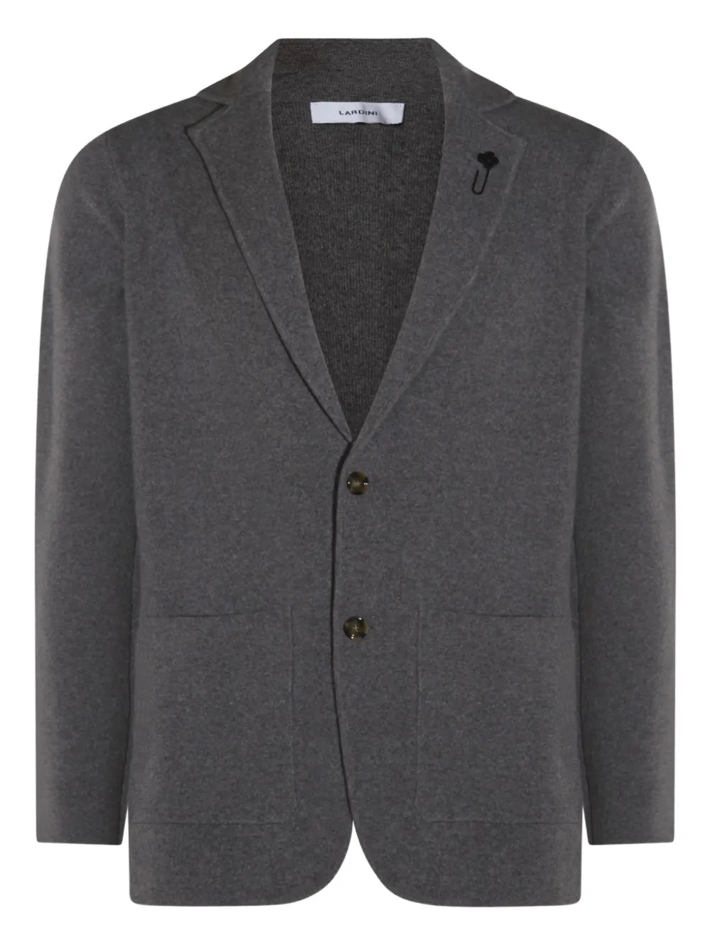 Lardini buttoned wool blazer Grijs