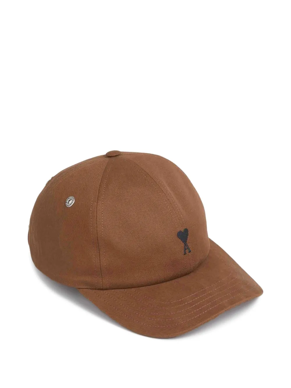 Ami Alexandre Mattiussi Embroidered-logo Baseball Cap In Brown