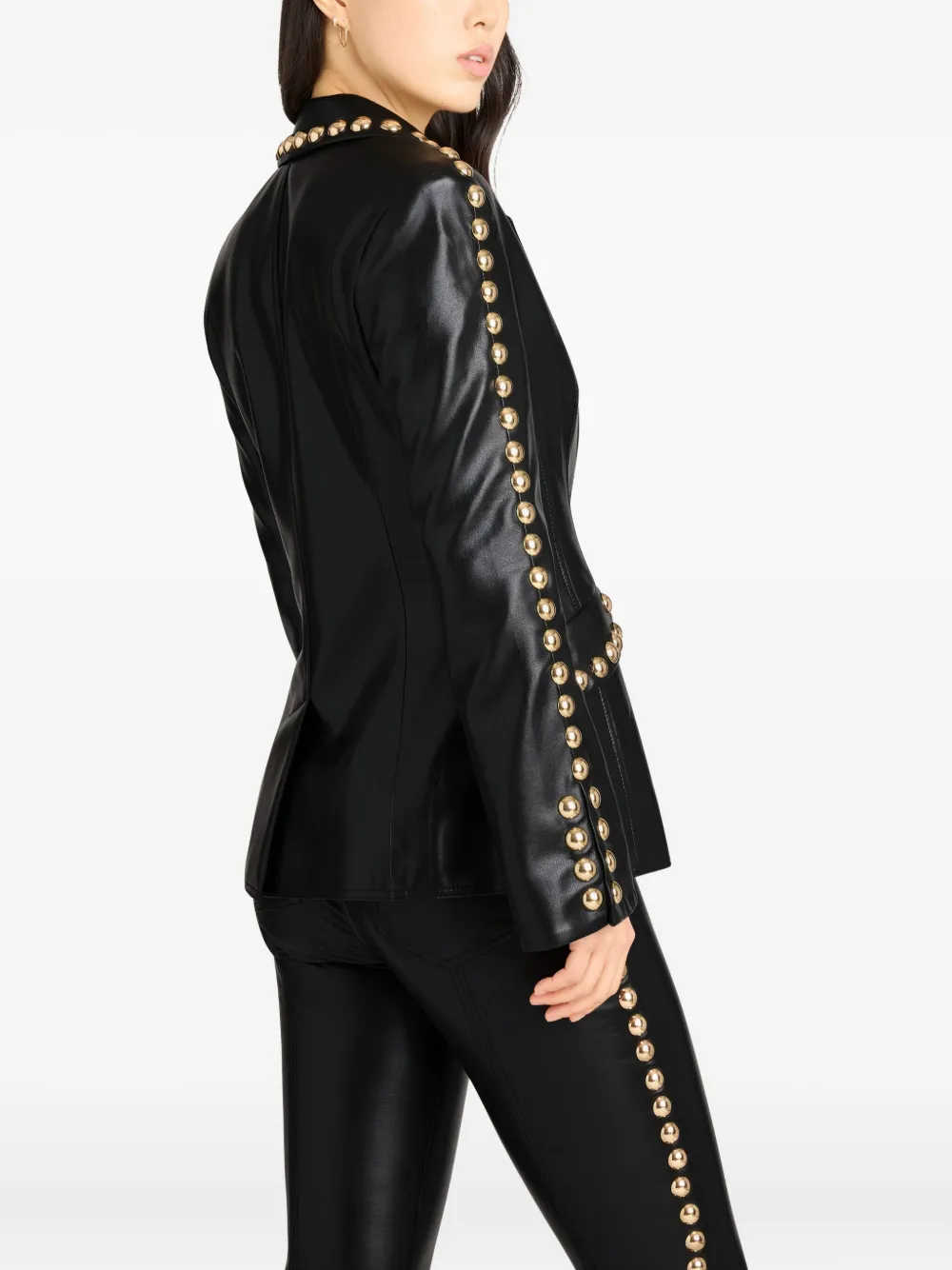 Cinq À Sept Button-embellishment Blazer In Black