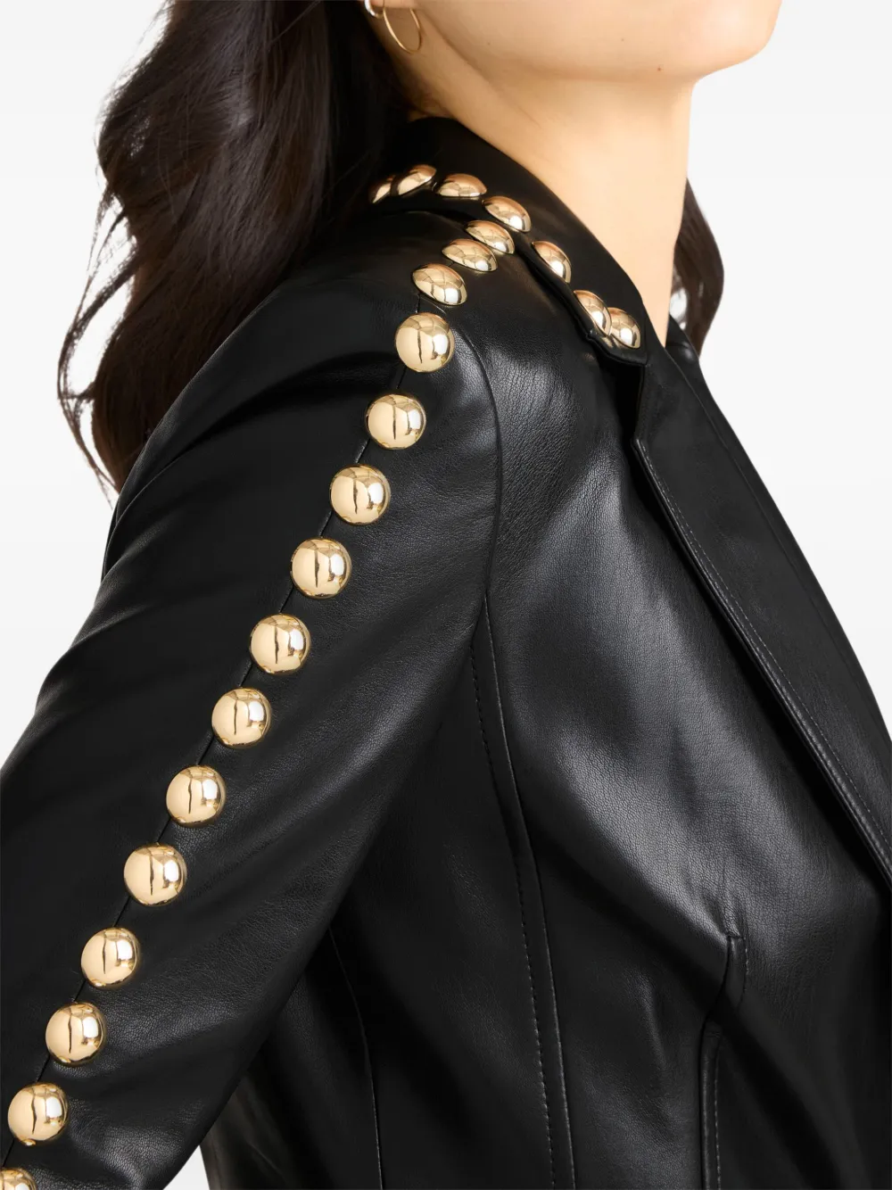 Cinq À Sept Button-embellishment Blazer In Black