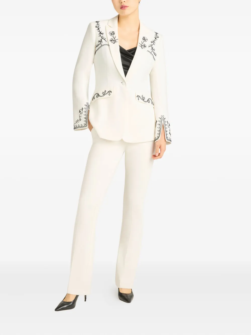 Cinq À Sept Cheyenne Soutache-embellished Blazer In Neutral