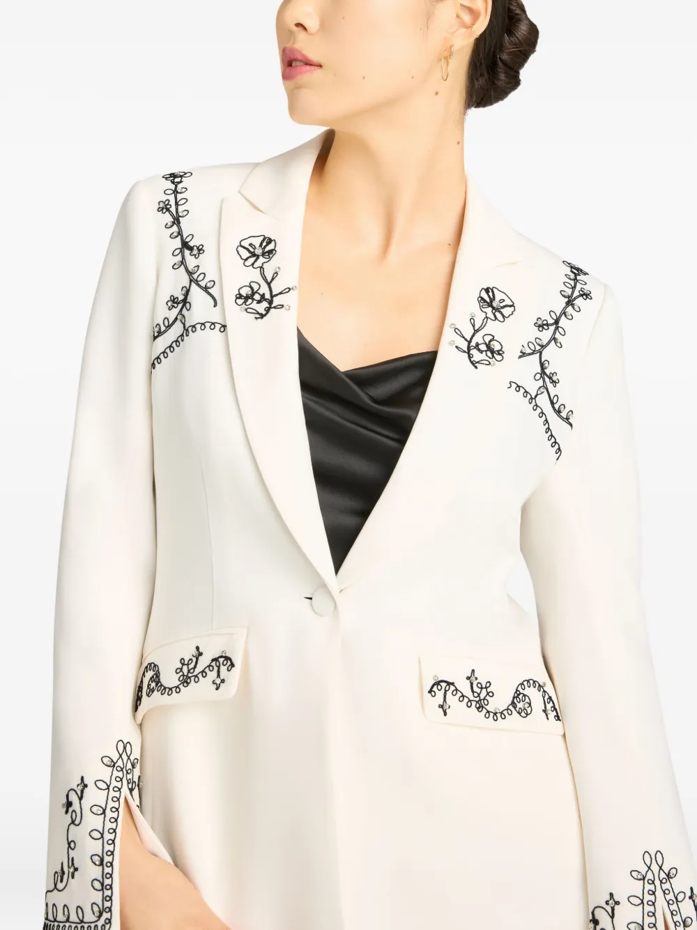 Cinq À Sept Cheyenne Soutache-embellished Blazer In Neutral