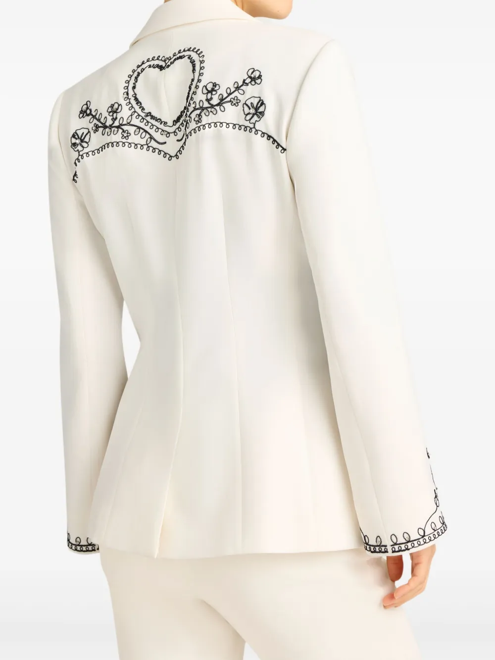 Cinq A Sept Cheyenne blazer verfraaid met soutache Beige