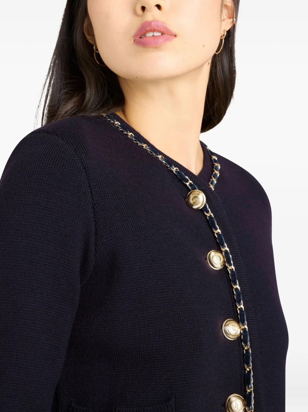 Cinq À Sept Cinq A Sept Structured Benoite Cardigan In Black