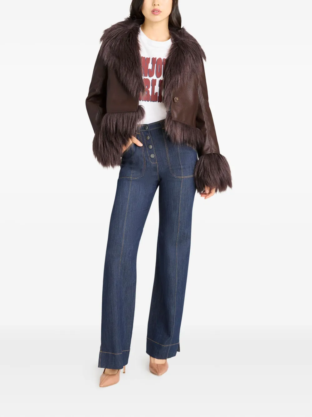 Cinq A Sept Panama faux-fur jacket | Faux Fur & Shearling Jackets | Image 2