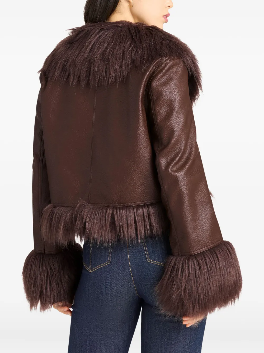 Cinq A Sept Panama jack van imitatiebont Bruin