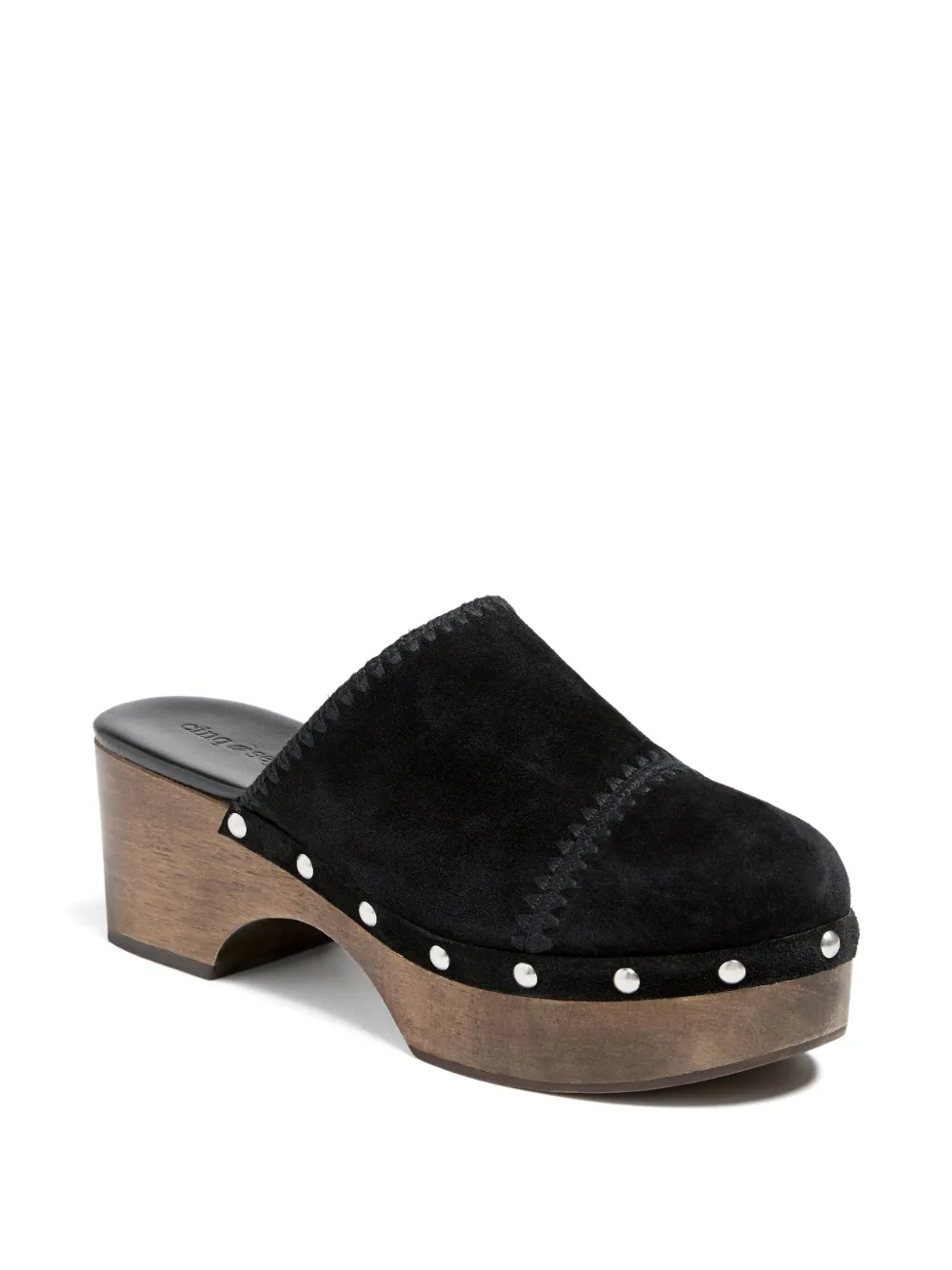 Cinq À Sept 60mm Saige Studded Clog In Black