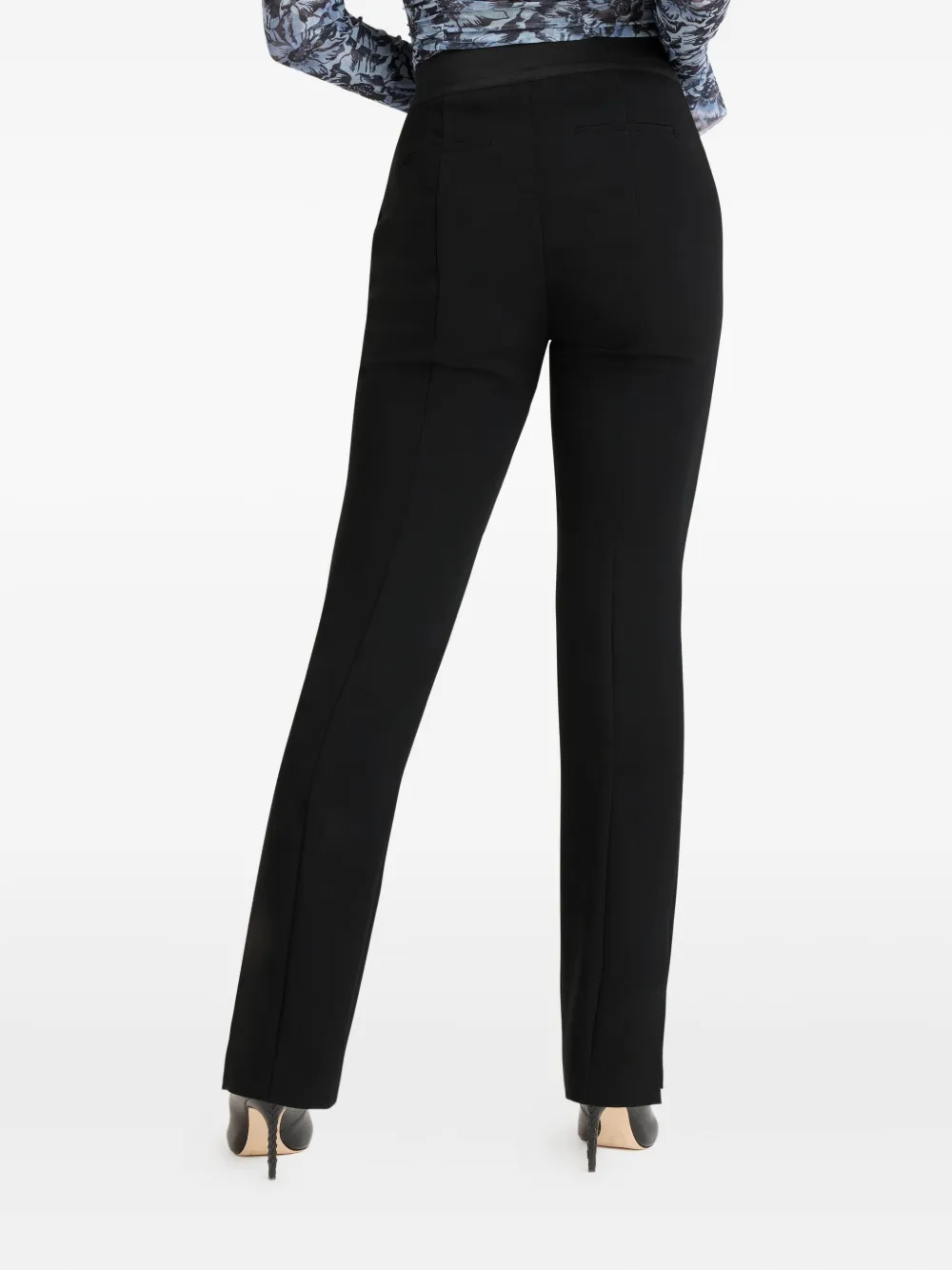 Cinq À Sept Split-hem Trousers In Black
