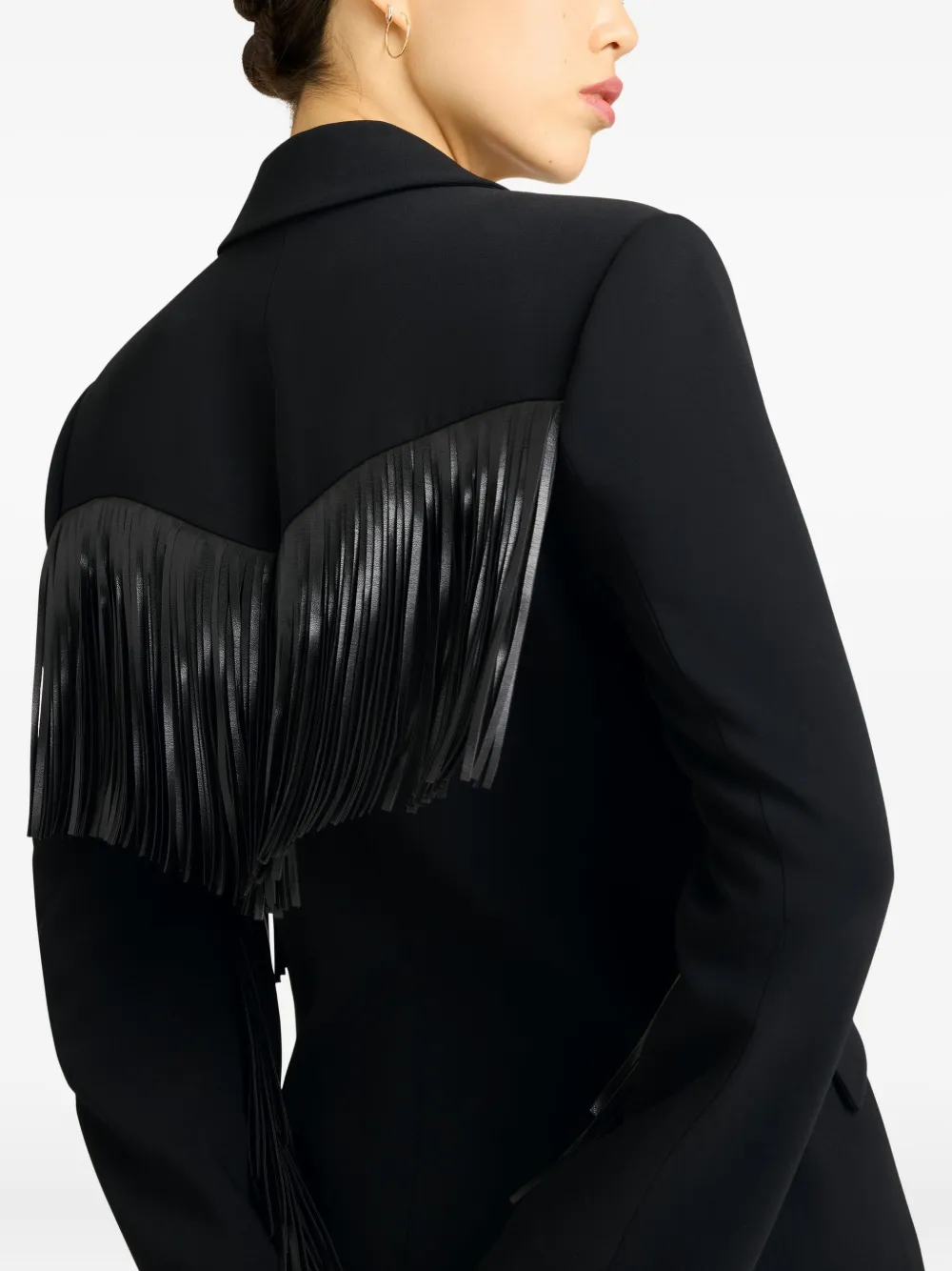 Cinq A Sept Joelette mini-jurk met franje Zwart