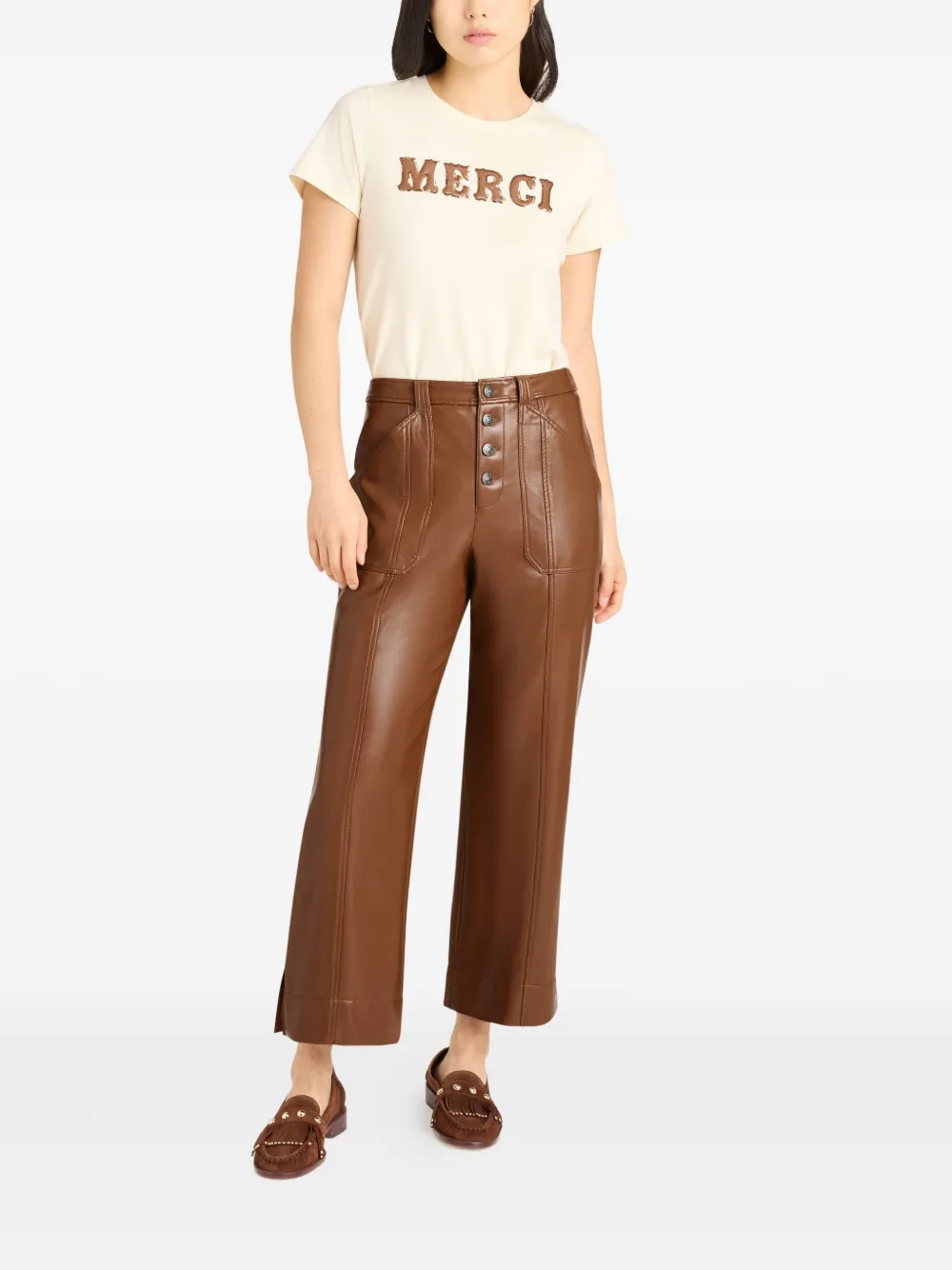 Cinq A Sept Benji buttoned trousers - Bruin