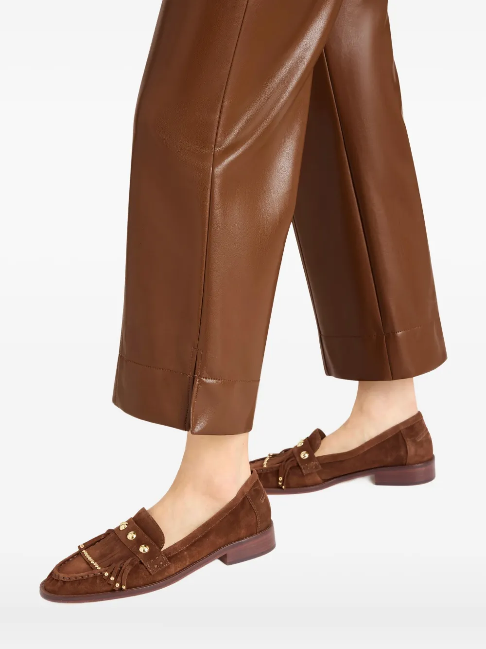 Cinq A Sept Benji broek met knopen Bruin