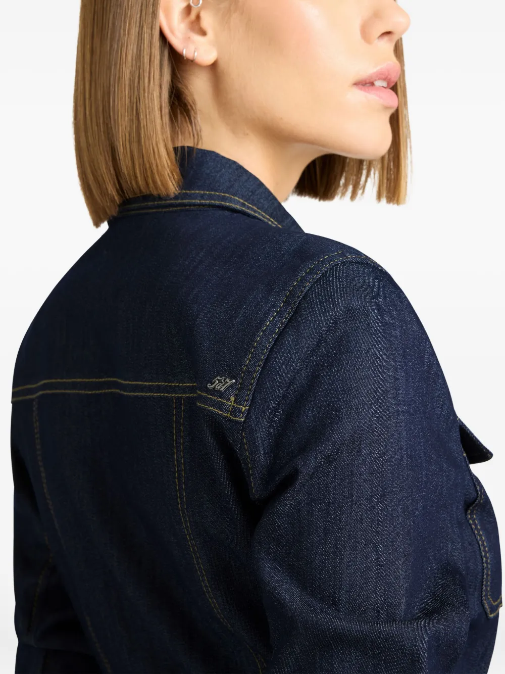 Cinq A Sept Fauna denim jurk Blauw